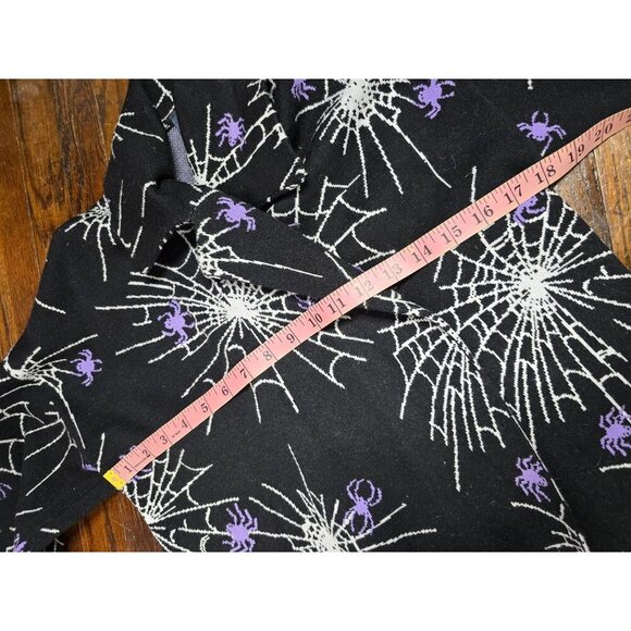 ❤️Modcloth The Wonderful Webs We Weave Halloween Sweater Goth Cardigan - Picture 9 of 10